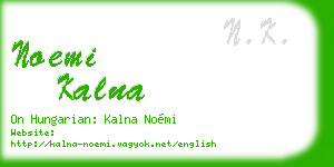 noemi kalna business card